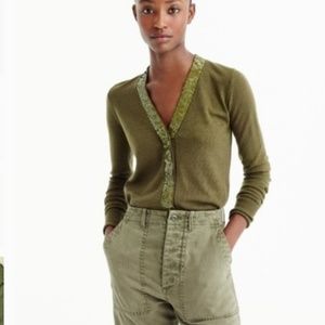 Jcrew Sequin Cardigan